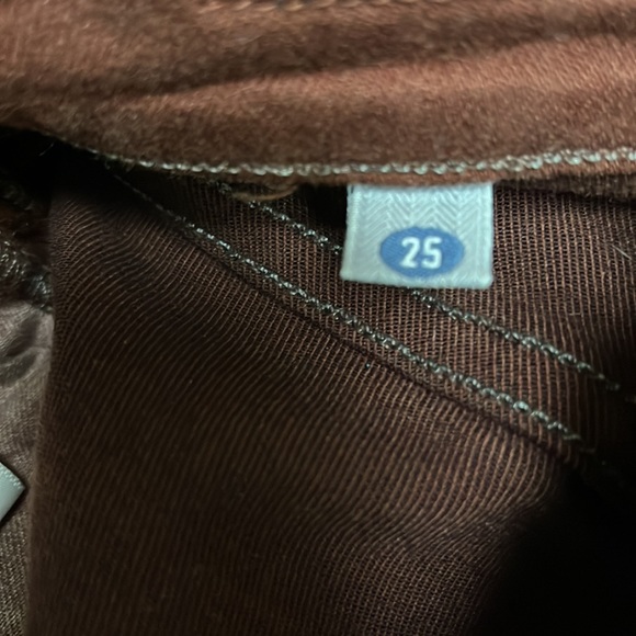 CITIZENS OF HUMANITY | Rocket High Rise Skinny Jeans Waxed Burgundy Red Size 25 - Picture 10 of 10